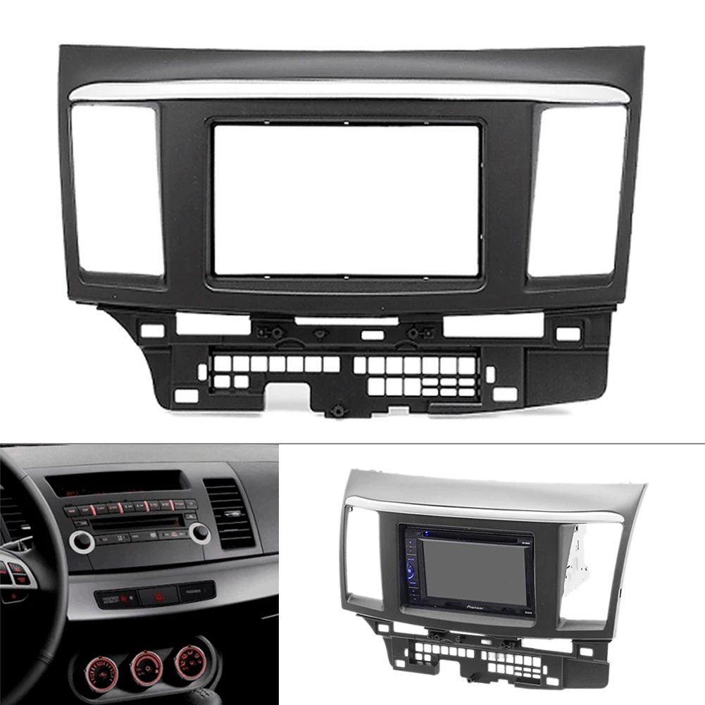 For Mitsubishi Lancer stereo radio Double 2 Din fascia dash panel facia