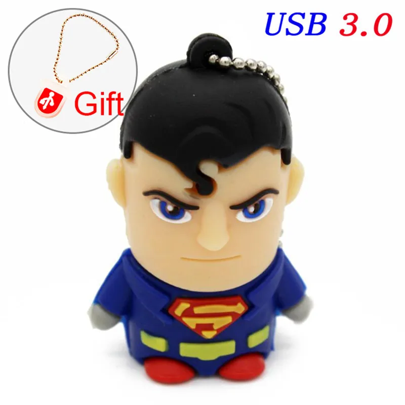 T1 Корабль USB 3,0 мультфильм Superman Spiderman Batman Капитан Америка силиконовые USB флэш-накопитель 64Гб 4GB16GB 32GB USB Лидер продаж - Цвет: T1