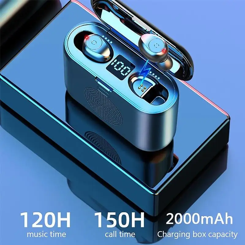 G6 Bluetooth 5,0 Беспроводная Bluetooth гарнитура Bluetooth динамик в одном Светодиодный дисплей питания Bluetooth беспроводная гарнитура