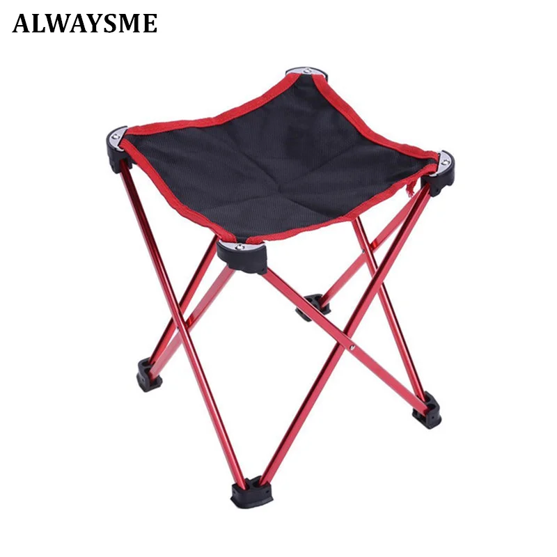 Alwaysme Portable Aluminum Alloy Folding Chair Stool For Rv Camper Rv