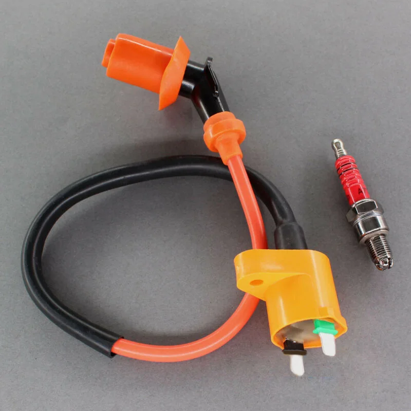 

Ignition Coil + Spark Plugs Replacement For Honda XR200 NX125 XL200 XL600 CMX250