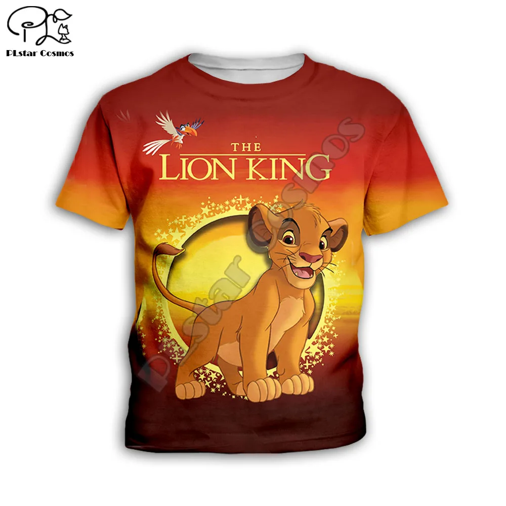 Simba The Lion King/толстовка с капюшоном для детей, толстовки на молнии с 3d принтом, топ с длинными рукавами для мальчиков и девочек, штаны, Прямая поставка
