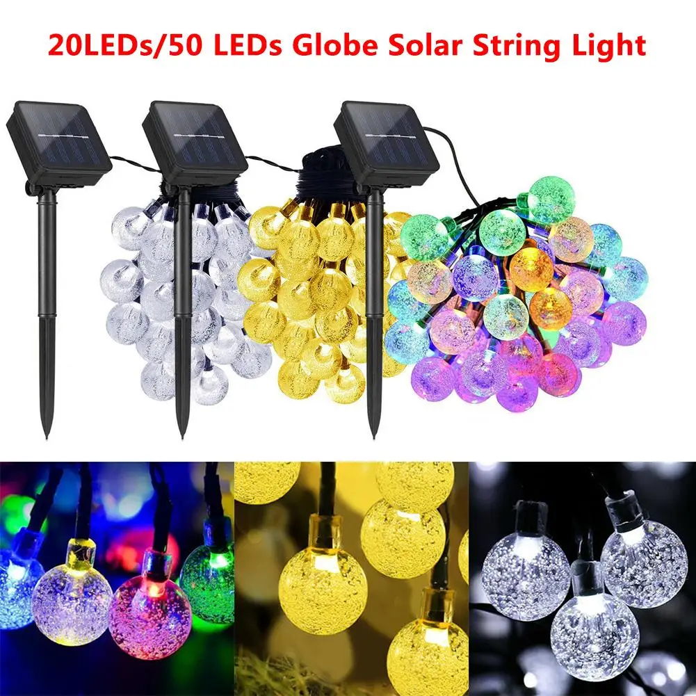 

Solar Powered 50 LED String Light Garden Yard Decor Lamp Outdoor Waterproof Fairy Lights Solar Garlands Garden Christmas Lights
