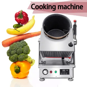 

220V large automatic intelligent cooking robot commercial cooking machine non-stick cooking machine drum cooking pot
