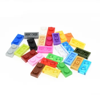 

20pcs/50pcs Building Block Parts diy Assemble Bulk Bricks 1x2 Technic Changeover Catch Blocks Parts Educational Creative gift
