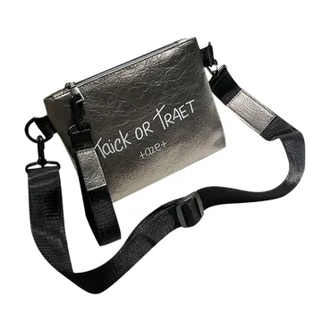 

Woman Trendy Line Texture Shoulder Bag Bright Color Messenger Bag Girls Solid Color Letter Leisure Hand Bag Taschen #YY