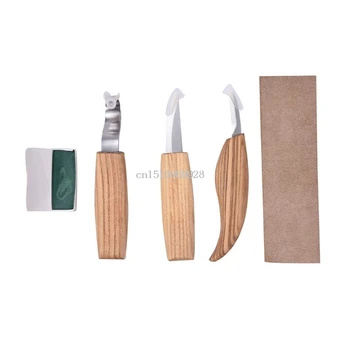 

5 Pcs Set Woodworking Carving Tools Knife Sharp-edged Wood Gouge Chisels DIY Cutter