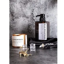 Ins диспенсер для мыла и шампуня для ванной шикарный модный коричневый цвет пластиковый портативный контейнер для хранения жидкого пресса 450 мл