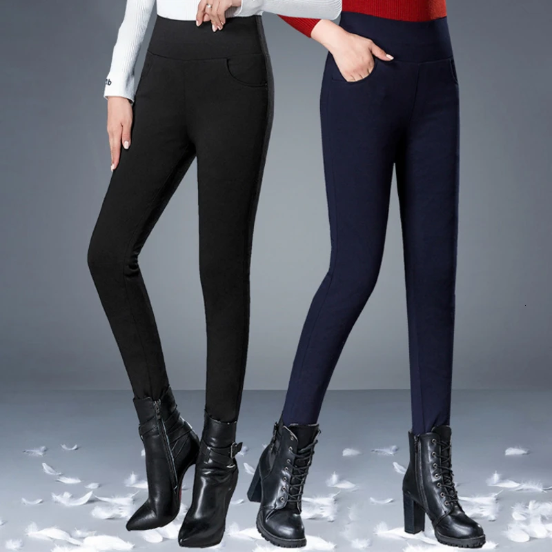 

2019 Down Pants Winter Thickening Elastic Force Duck Cotton Keep Warm Cotton-padded Trousers