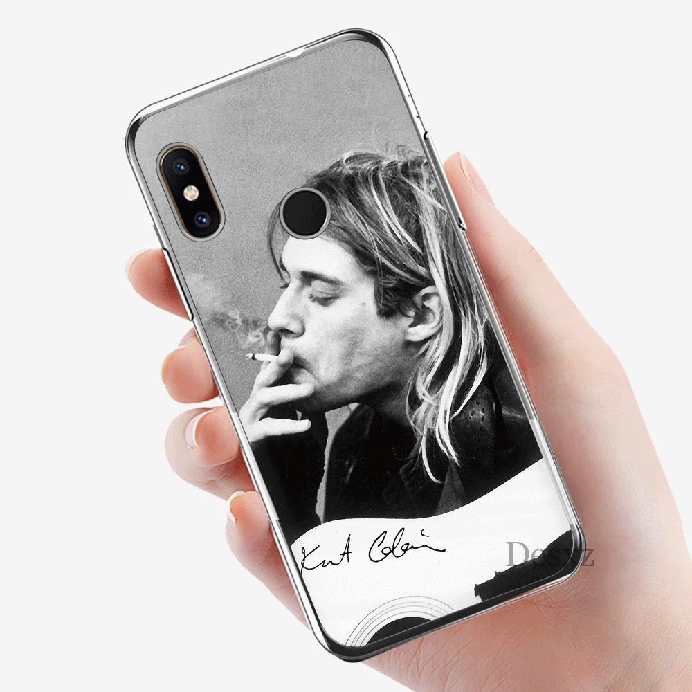 Чехол для мобильного телефона из ТПУ для Xiaomi Redmi Note 7 8 Pro 4 Note 4X5 5A 6 Cover Nirvana Kurt Cobain Shell - Цвет: 9