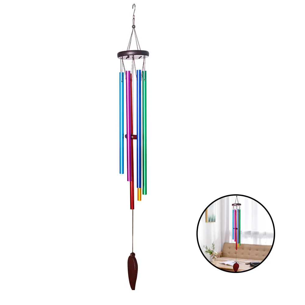 

Patio Balcony Wind Chimes Metallic Colorful Aluminum Tubes Wind Chimes Home Garden Decor
