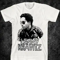 Рок, американская женщина, футболка Lenny Kravitz, графический концерт, Группа хлопок, удобные топы, футболка