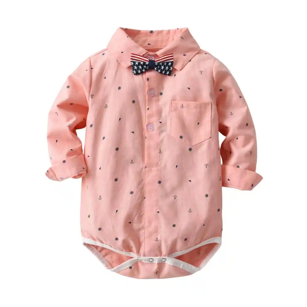 infant boy pink shirt