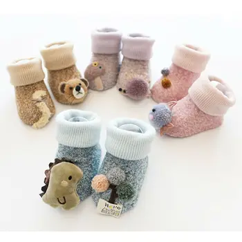 

Newborn Kids Girls Boys Anti-Slip Warm Soft Cotton Socks Baby Cute Cartoon Socks