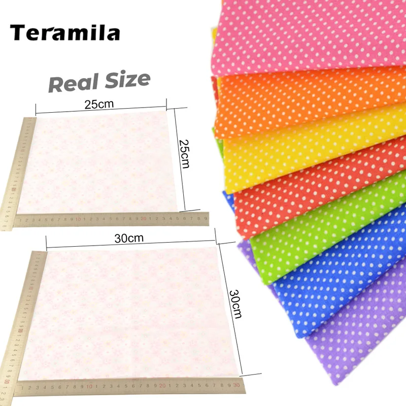 311 Teramila 7 шт./компл. 30x30 см, 25x25 см швейная ткань Лоскутная Ткань для производства одеяла ручной работы из хлопка ткани ткань для вышивки - Цвет: 311