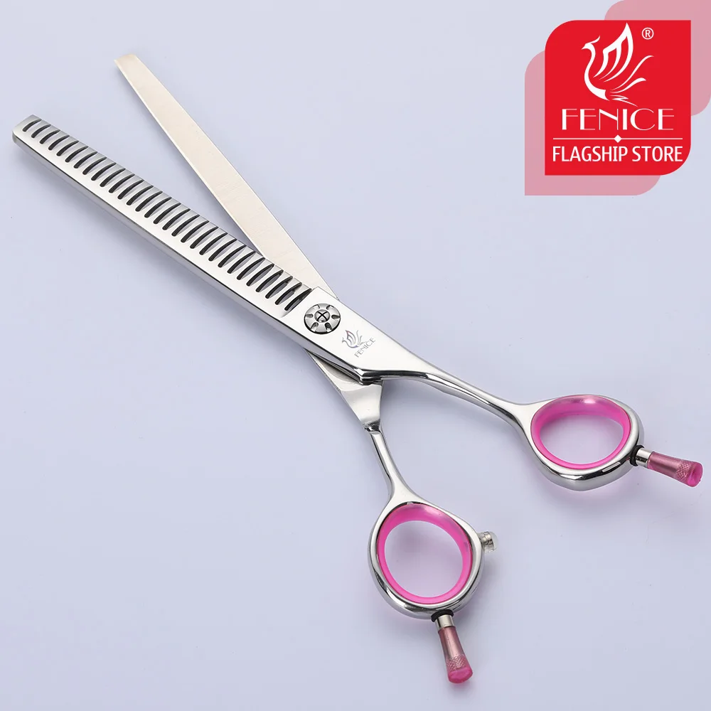 Fenice 6.75/7.0 inch Thinning Scissors Grooming Kit For Dog Professional Groomer Tool JP440C Thinning Rate About 70% dog grooming scissors dog grooming scissors kit