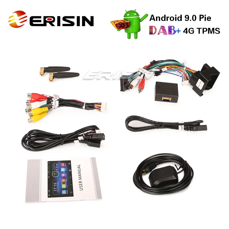 Erisin ES8985V " Android 9,0 пирог DAB+ DVD стерео gps для Golf Passat T5 сиденье для Polo