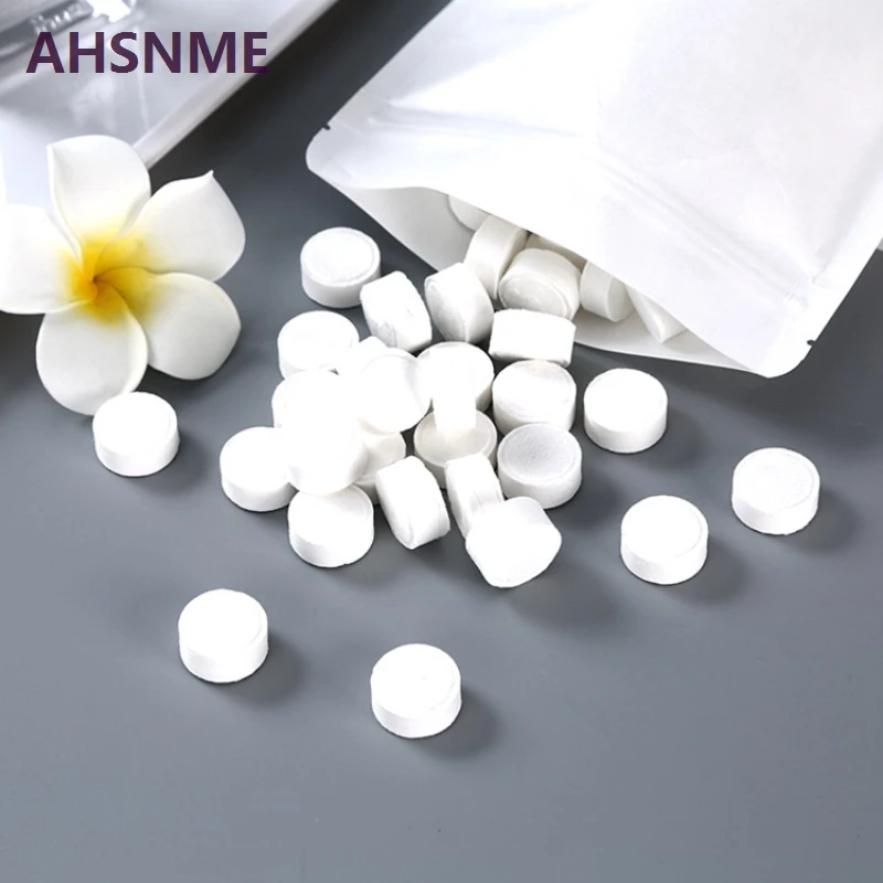 AHSNME 100PCS/LOT Mini Portable Face Care Cotton Compressed Towel For Outdoor Travel Health Sports Fishing BBQ Towel 3