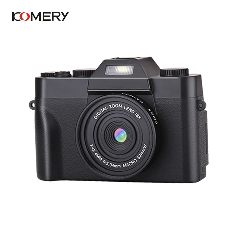KOMERY профессиональная цифровая камера 3,0 дюймов ЖК-экран 4K видеокамера 16X цифровой зум HD выход Поддержка Wi-Fi селфи камера