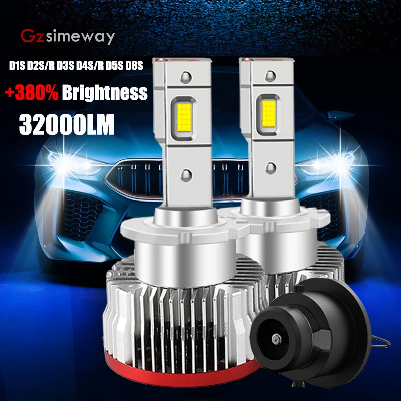 Led Headlight D1r D1s D2s D2r D3s D3r D4s D5s D8s Hid Light Replacement  Xenon Bulb Super Bright Ip68 With Canbus D Series Bulb - Car Headlight  Bulbs(led) - AliExpress