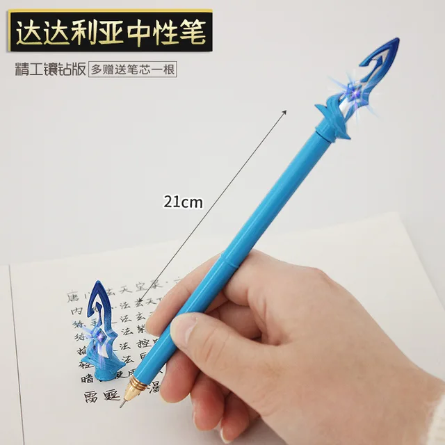 Anime Genshin Impact Cosplay Stationery Weapons Tartaglia Arataki Itto Raiden Shogun Thomas Sword Sign Pens Props dadaliya