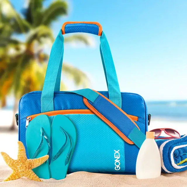 US $15.29 Gonex INS Style Waterproof Swimming Bag Beach Pool Combo Dry Wet Handbag Bikini Swimsuit Large Capa