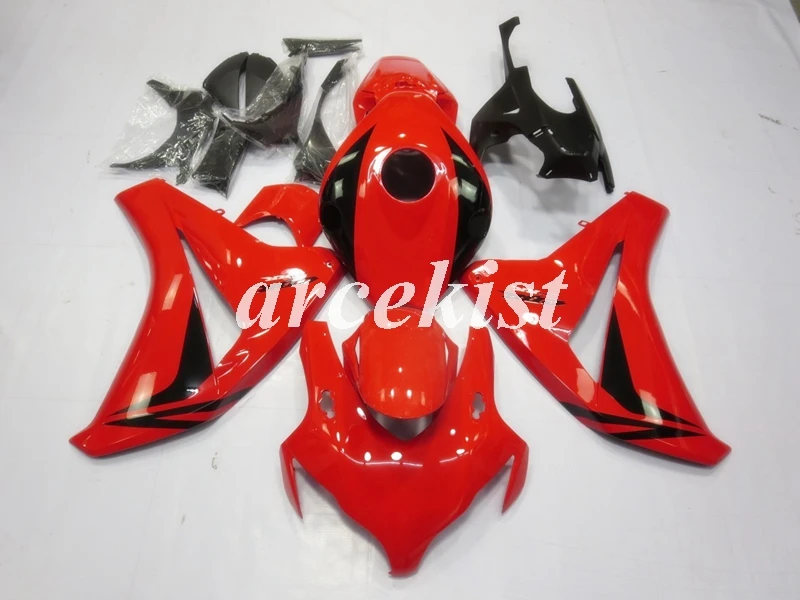 Литьевая Форма ABS мотоцикл обтекатель комплект Подходит для Honda CBR1000RR 08 09 10 11 2008 2009 2010 2011 тела набор оранжевый черный
