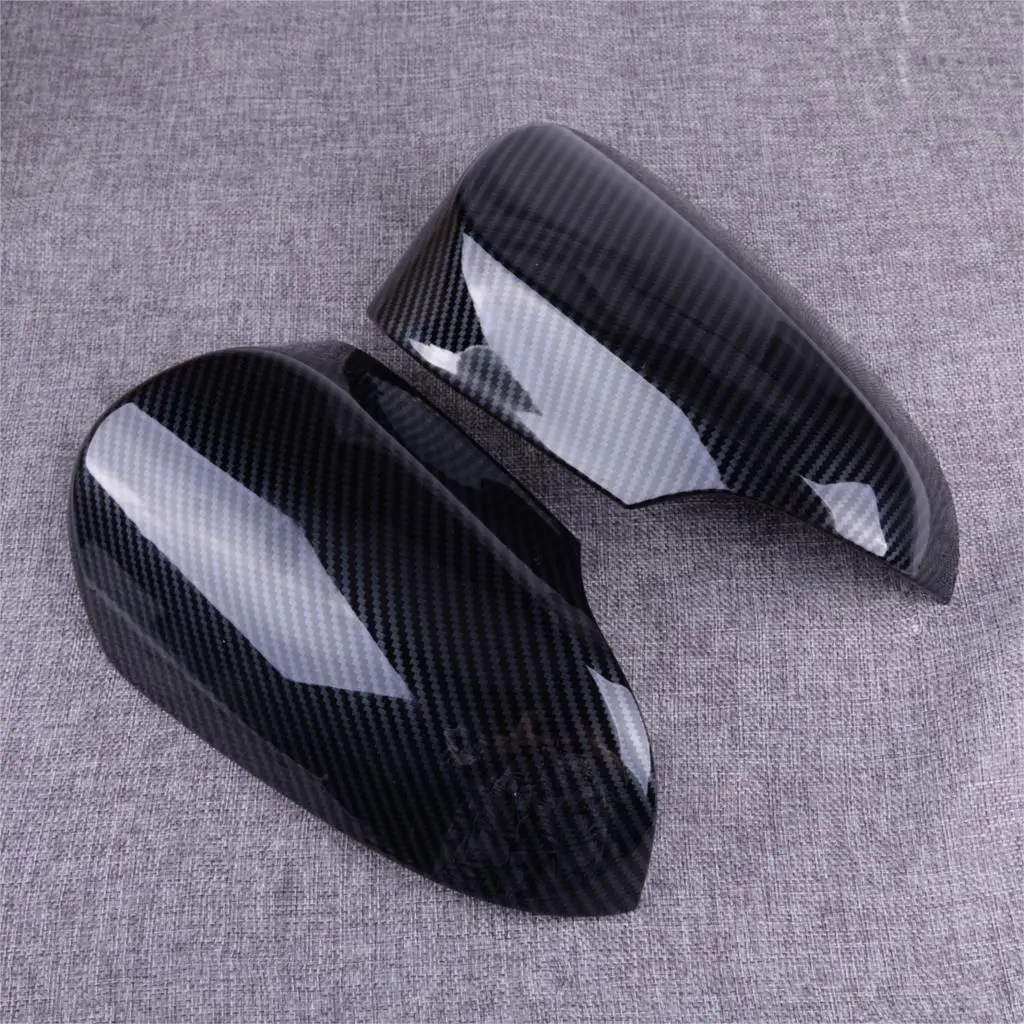 

DWCX Carbon Fiber Black Side Rearview Back Mirror Cover Cap Trim Shell ABS Fit for Toyota CHR 2017 Corolla 2014 2015 2016 2017