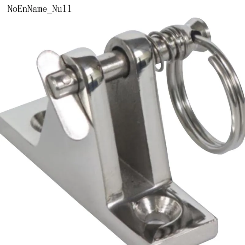 316 Stainless Steel bimini top hardware Marine Part Depot Top Stainless Steel 90 degree Chrome Deck Hinge with Pin and Ring