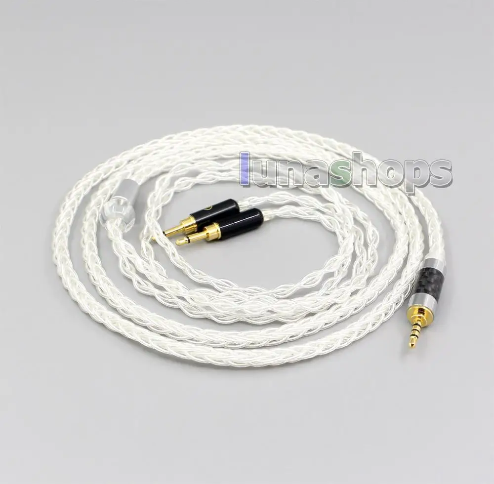 LN006461 New Pin 99 Pure Silver 8 Core XLR Headphone Cable For Oppo PM 1 PM 2 Planar Magnetic 1MORE H1707 Sonus Faber Pryma