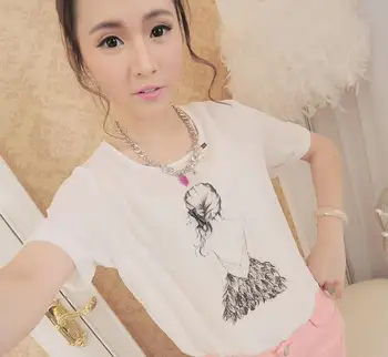 

2020 pink Summer Fashion T Shirt Women Woman Tshirt