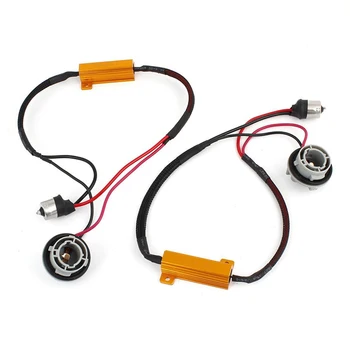 

2 Pcs 1156 LED Light Canbus 50W 8Ohm Load Resistor Canceller Decoder
