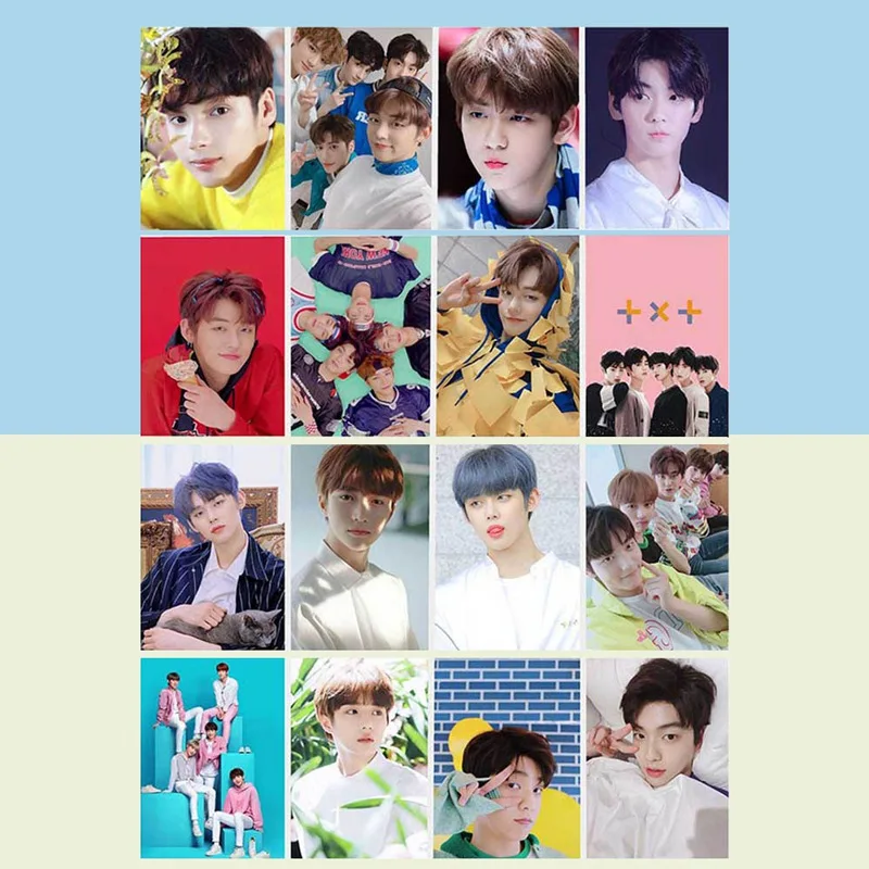 16 шт./компл. KPOP TXT завтра X вместе новый фотоальбом карты самодельные Бумага ломо