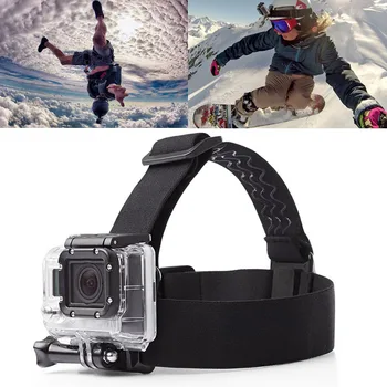 

Professional Durable Anti-slide Adjustable Elastic Head-strap Belt Mount For Gopro Hero outdoor Sport Camera Accessory