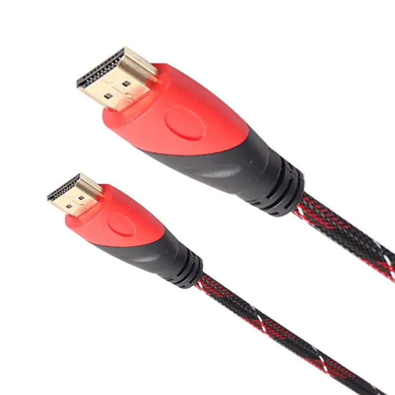 Позолоченный hdmi кабель HD видео кабель аудио кабель hdmi кабель двухцветный режим красный и черный сеть