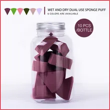 10 шт./партия пуф для макияжа лица мягкий влажный и сухой косметический консилер для лица крем Основа смешивание порошка слоеный набор коробка для яиц Упаковка