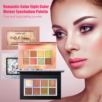 

8-color Eyeshadow Palette Matte Pearly Lustre Long Lasting Delicate Texture Eye Shadow MH88