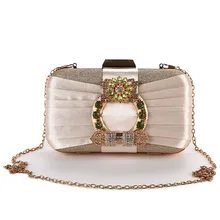 Алмазная вечерняя сумка ручной работы, плиссированная вечерняя сумка, клатч, женская маленькая квадратная сумка, сумка на плечо с цепочкой