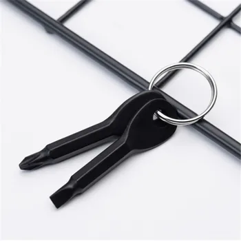 

Keychain Cross Screw Driver Mini Screwdriver Outdoor Survival Edc Camping Equipment Carabiner Locking Climbing Multi Tool