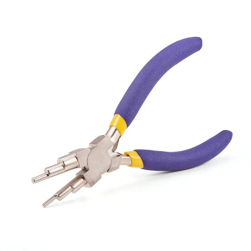 

6 in 1 Wire Wrapper Looping Forming Plier 6Step Multi Size Barrels Jewelry Plier U4LF