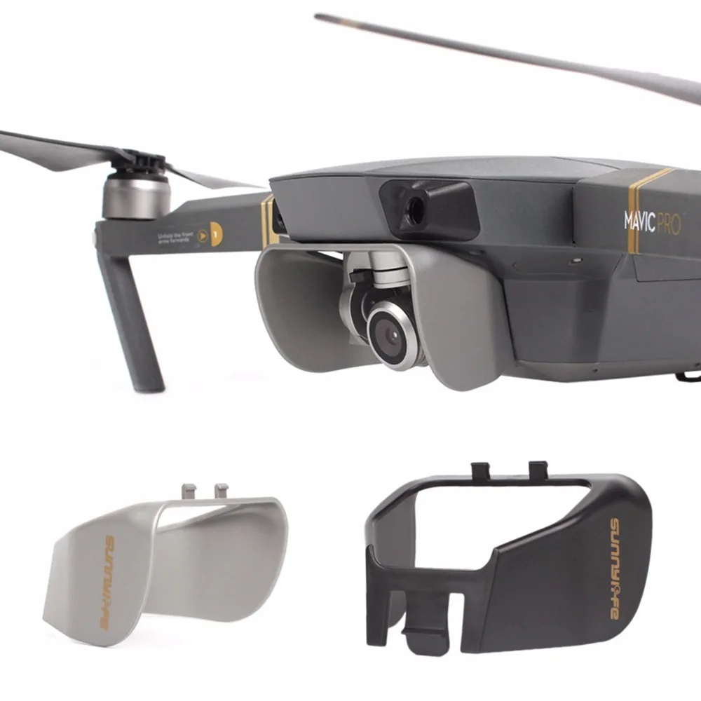 Для DJI Mavic Pro Platinum камеры солнцезащитный козырек бленда объектива блики защитный кожух камеры крышка Drone протектор запчасти, аксессуары