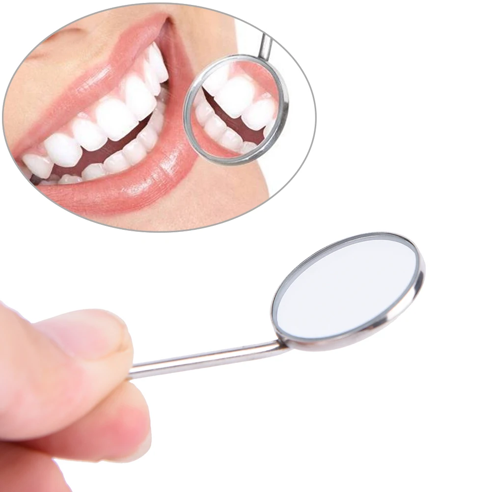 1cs Top Grade Stainless Steel Dental Mirror Mouth Tooth Oral Care Glimpse Inspect Instrument | Красота и здоровье