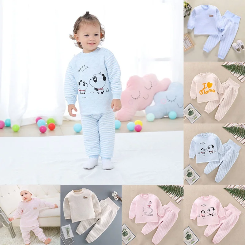Autumn newborn baby boys girls clothing pajamas sets infant baby boys girls clothes sets I Love Mama outfits cotton sports suit