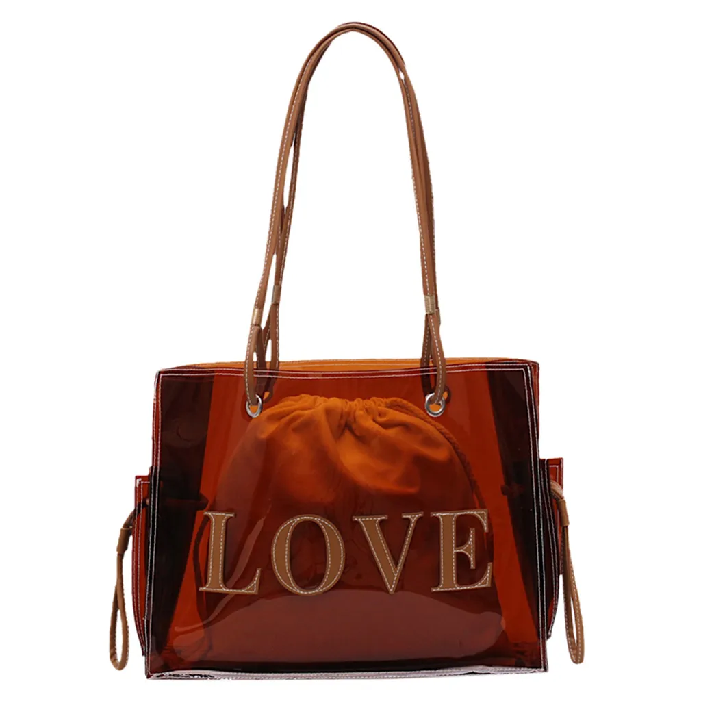 

Lady Large-Capacity Handbag Women's Fashion Work Bag Red Brown Solid Color Shoulder Bag Wild Dropshipping torebka damska &&48