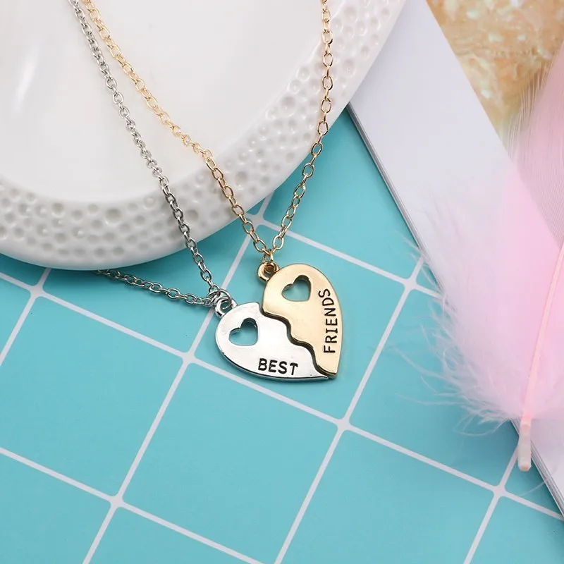 2pcs-Best-Friend-Necklace-Women-Gold-Silver-Hollow-Love-Heart-Best-Friends-Forever-Pendant-Necklace-BFF (2)