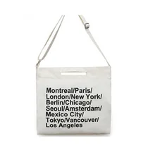 Женская Холщовая Сумка-тоут, модная сумка на плечо, лаконичная сумка с буквенным принтом, тканевая сумка на плечо, Дамская хлопковая хозяйственная сумка для