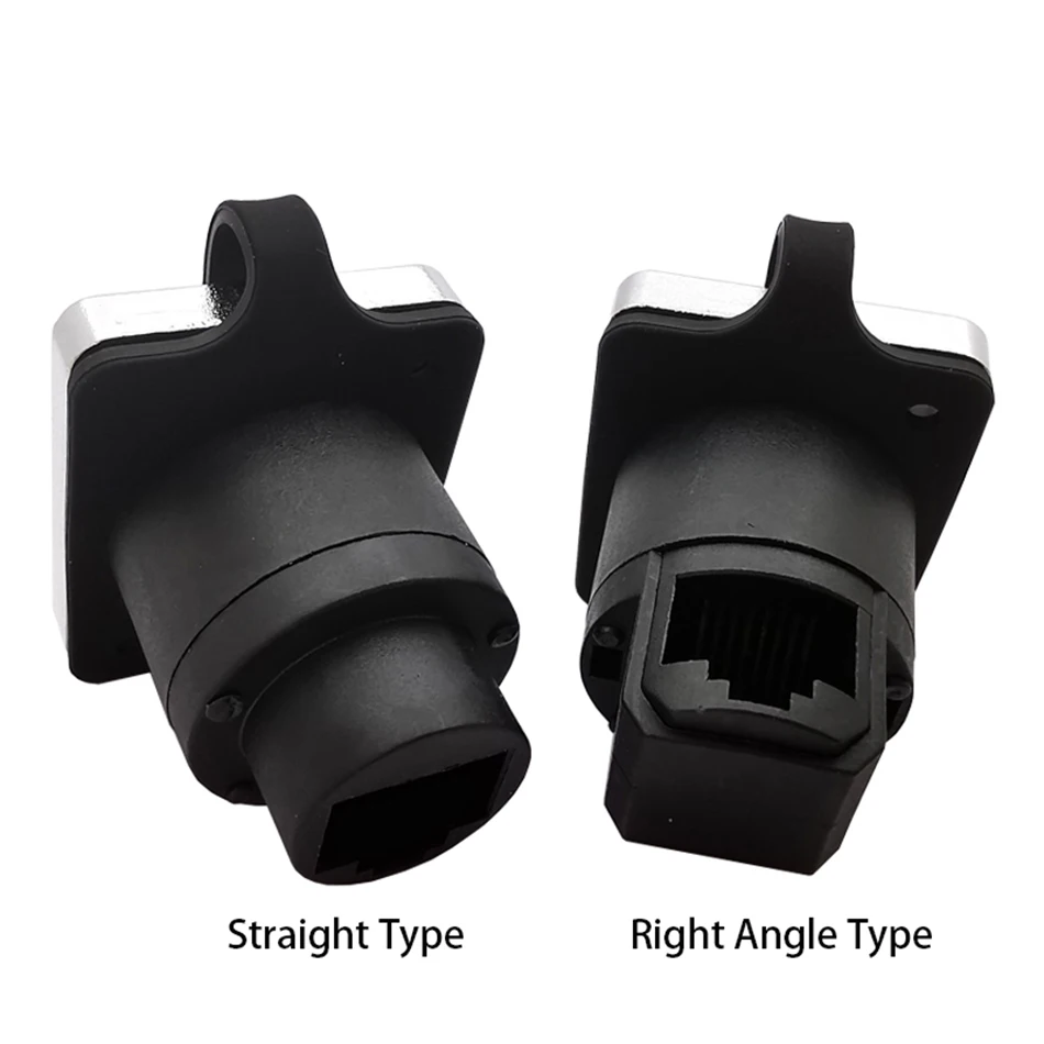 RJ45 водонепроницаемый разъем NE8FDX CAT6A Ethernet, прямой и прямой, гнездовой панельный разъем, розетки RJ45 Ethernet разъем
