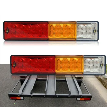 

1 Pair Tail Light Truck Trailer Stop Rear Turn Indicator Lamp Shockproof