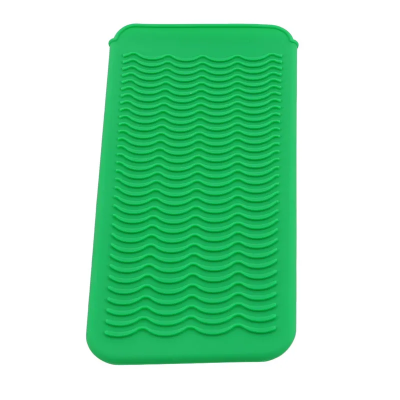 1 PC Insulation Mat Silicone Non-slip Heat Resistant Mat Storage Pouch Hair Straightener Curling Iron Pad Bags Repeatable Use