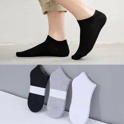5 Pairs/lot Ankle Socks Man Casual Business Funny Cotton Solid Color Comfort Soft Breathable Quality No Show  Male Sock Slippers